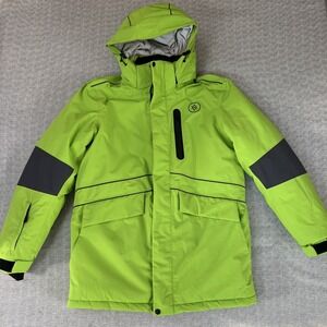 Atlas Ocean Woman Voyages S Parka Jacket Neon Green Hood Snow